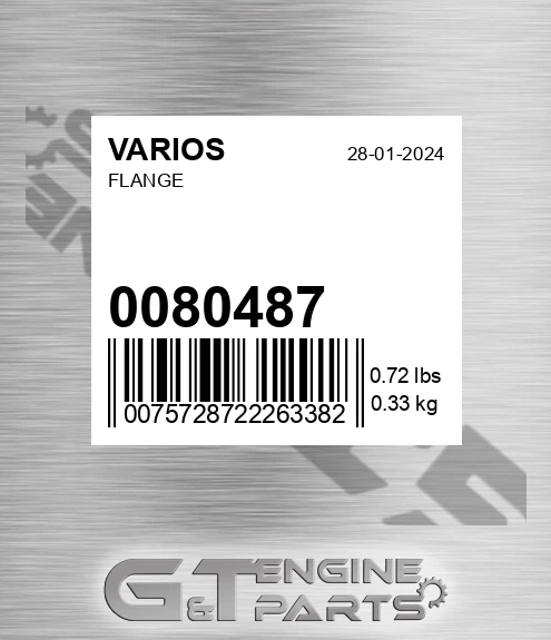 0080487 Flange for VARIOS