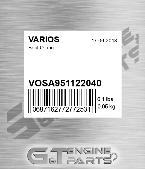 VOSA951122040 Seal O-ring for VARIOS