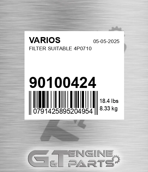 901.00424 Filter Suitable 4p0710