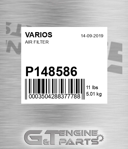 P148586 VARIOS Air Filter