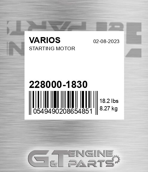 228000-1830+ Starting Motor