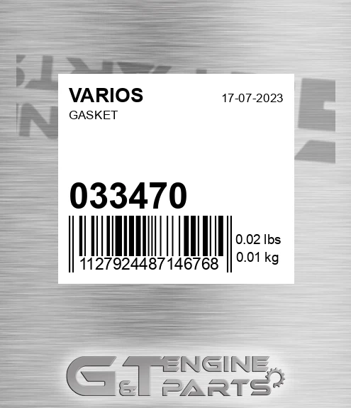 033.470 Gasket for VARIOS