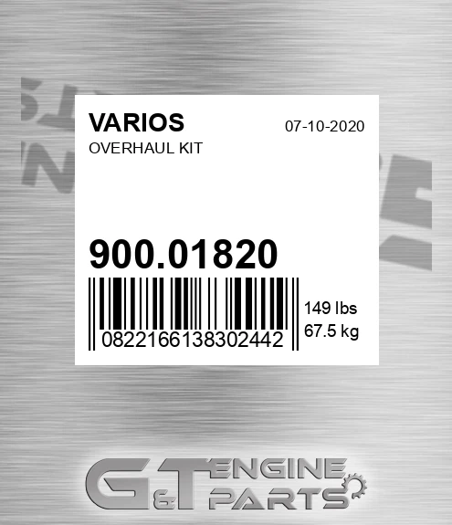 900.01820 Overhaul Kit