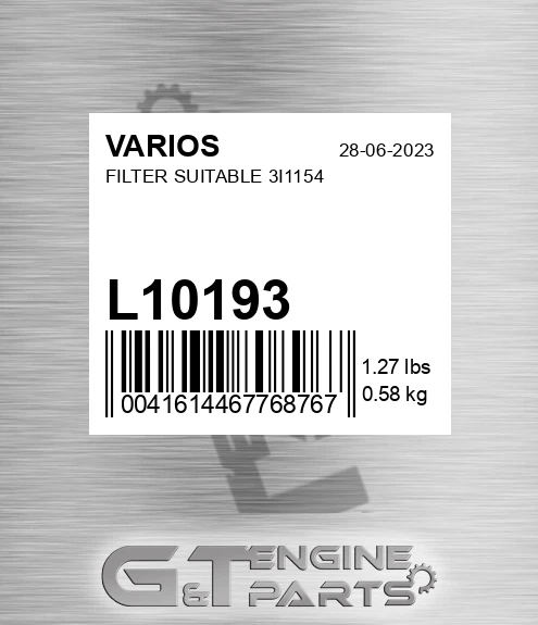 L10193 Filter Suitable 3i1154