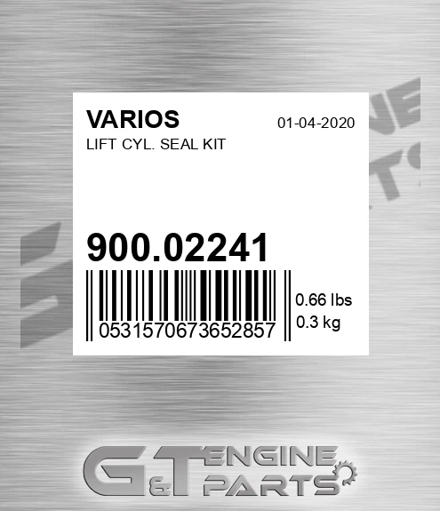 900.02241 Lift Cyl. Seal Kit