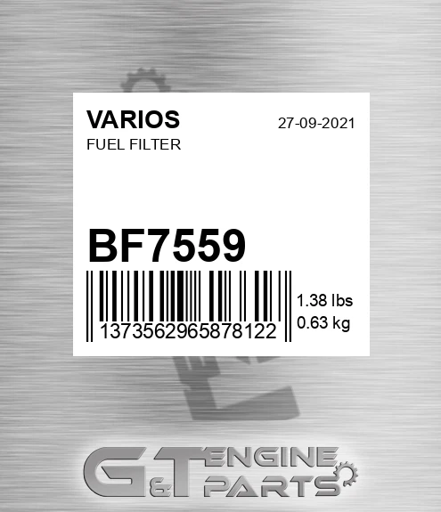 BF7559 VARIOS Fuel Filter