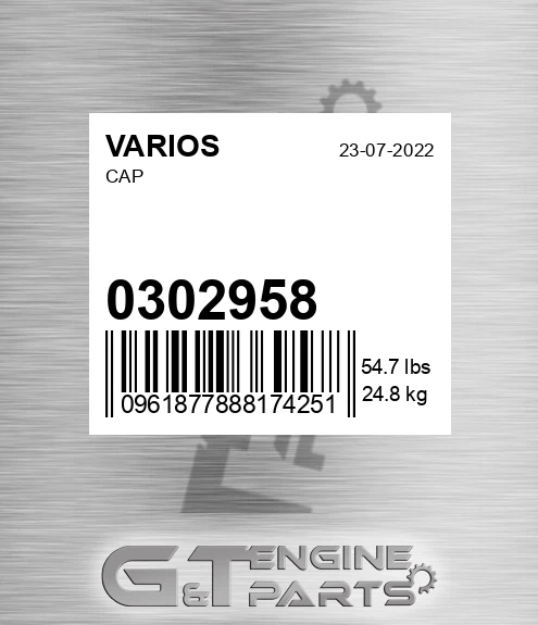030.2958 Cap