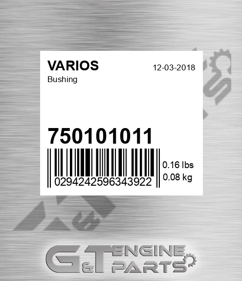 750101011 Bushing