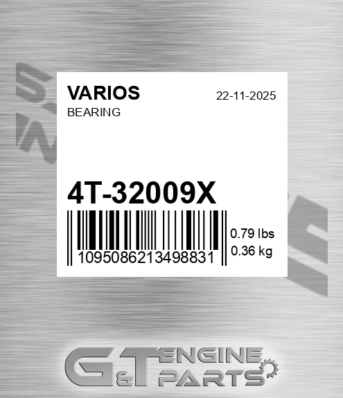 4T-32009X Bearing for VARIOS