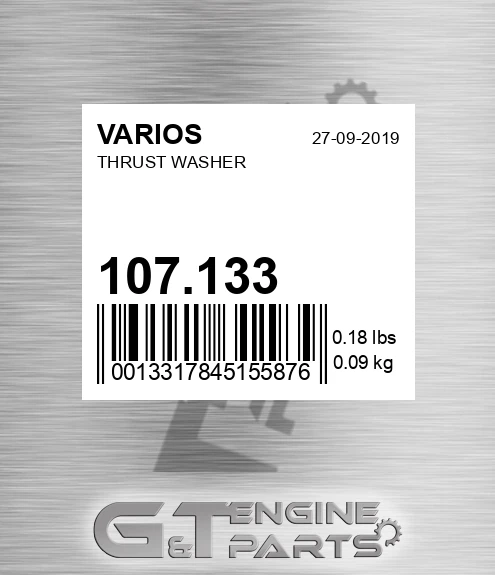 107.133 Thrust Washer