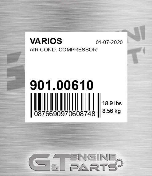 901.00610 Air Cond. Compressor