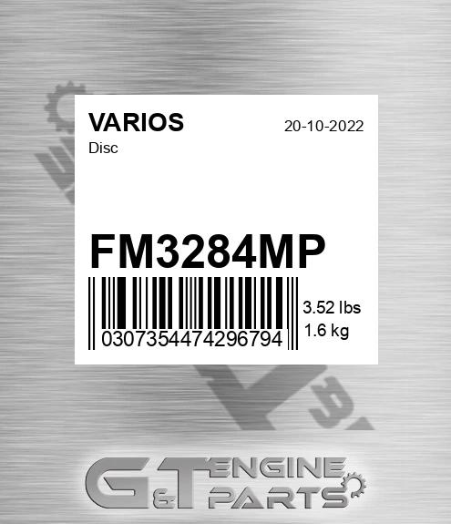 FM3284MP Disc