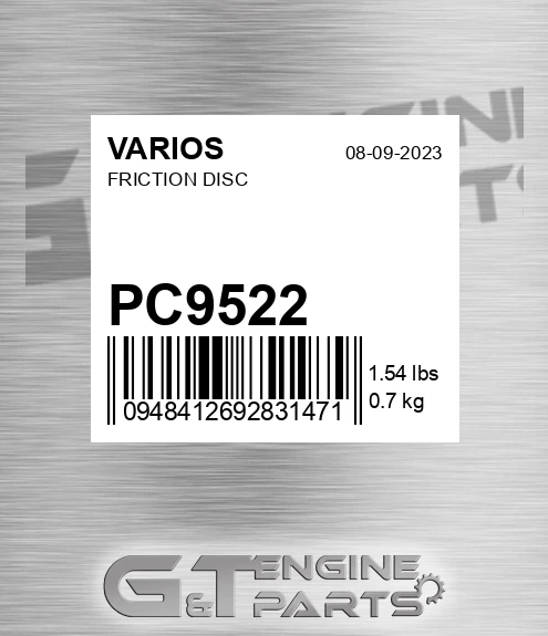 PC9522 Friction Disc