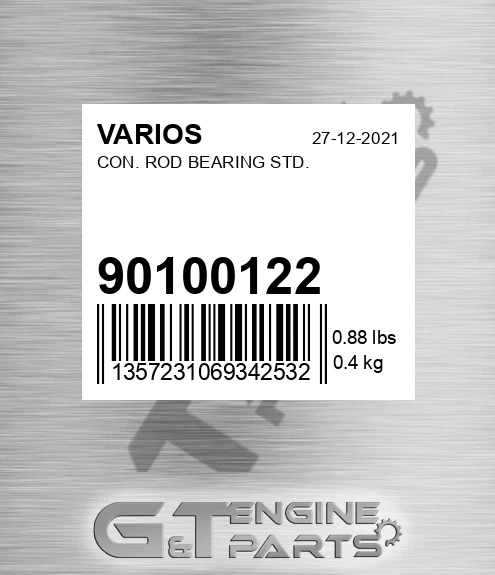 901.00122 Con. Rod Bearing Std. for VARIOS