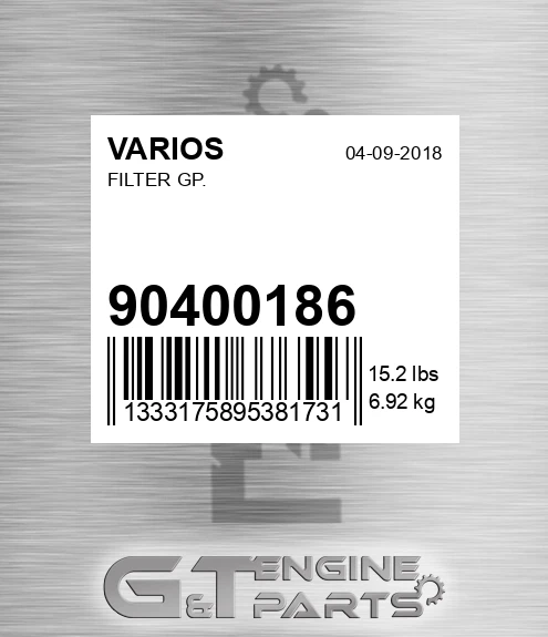 904.00186 Filter Gp. for VARIOS