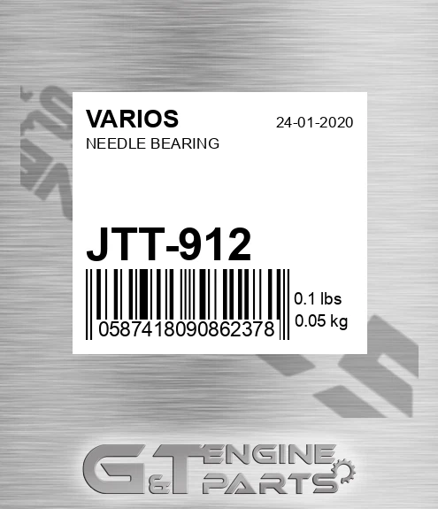 JTT-912 Needle Bearing for VARIOS