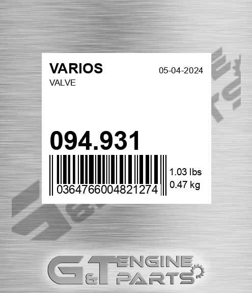 094.931 Valve