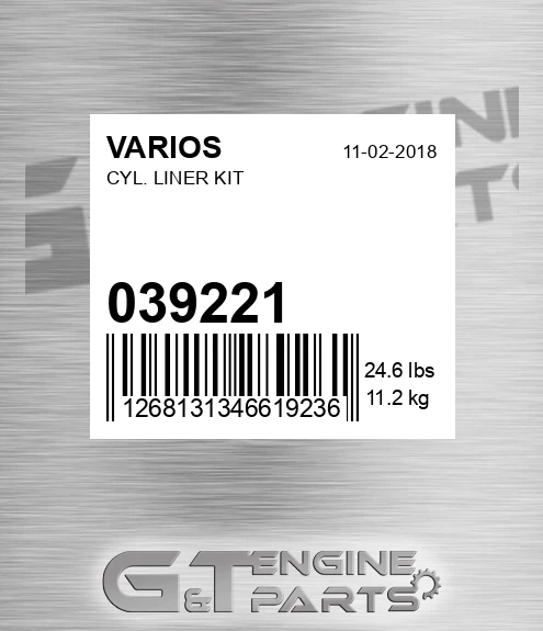 039221 Cyl. Liner Kit for VARIOS