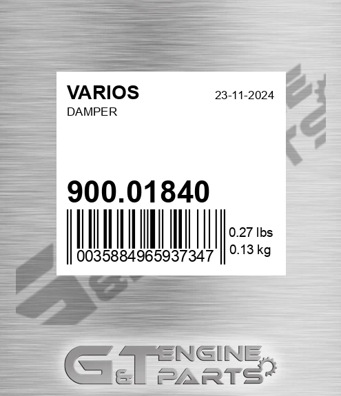 900.01840 Damper