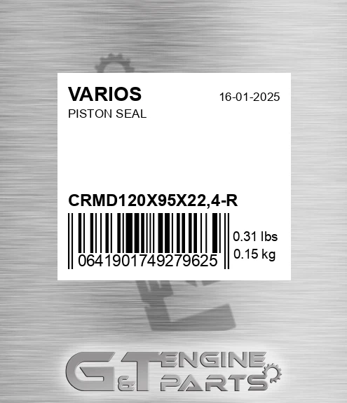 CRMD120X95X22,4-R Piston Seal