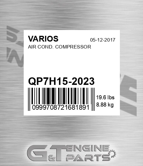QP7H15-2023 Air Cond. Compressor