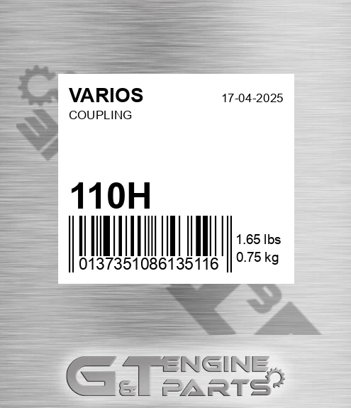 110H Coupling for VARIOS