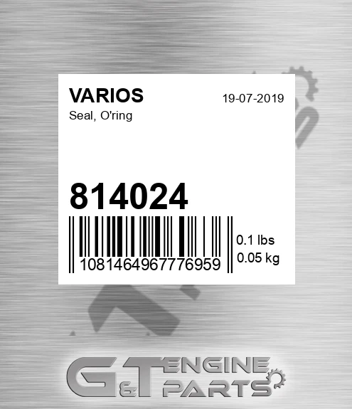 814024 Seal, O'ring