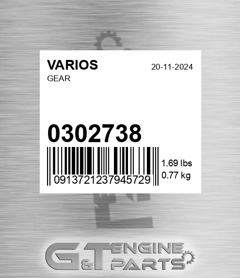 030.2738 Gear
