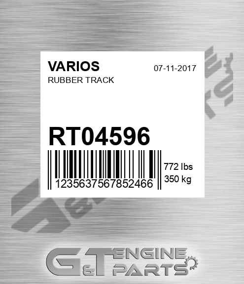 RT04596 Rubber Track