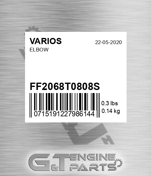 FF2068T0808S Elbow