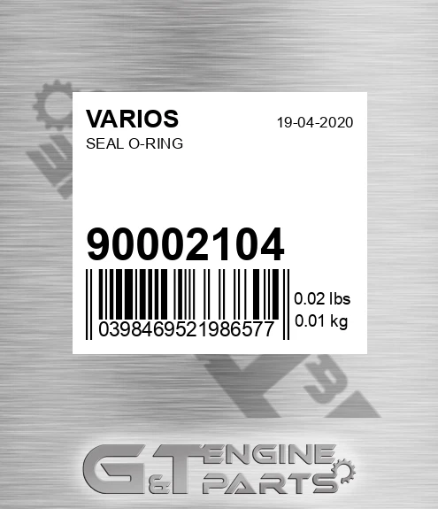 900.02104 Seal O-ring for VARIOS