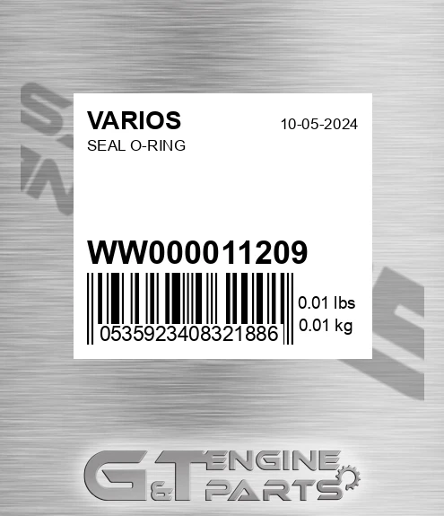 WW0000112.09 Seal O-ring