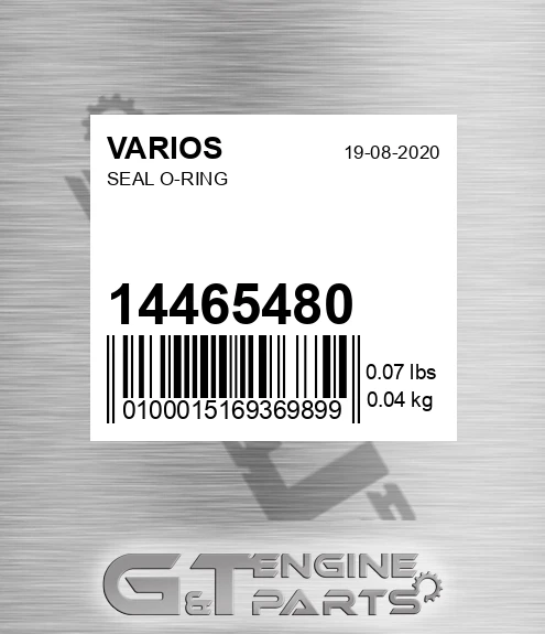 14465480 VARIOS Seal O-ring