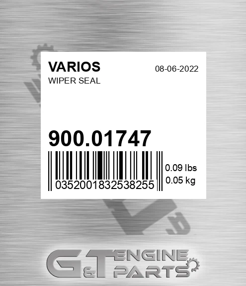 900.01747 Wiper Seal for VARIOS