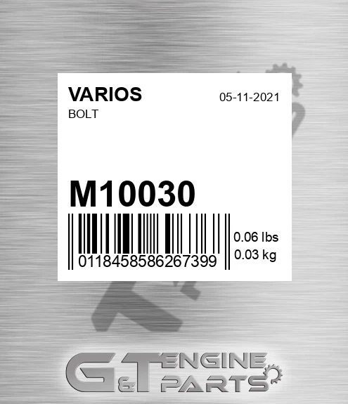 M10030 Bolt for VARIOS