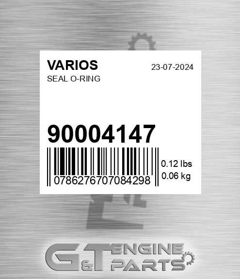 900.04147 Seal O-ring for VARIOS