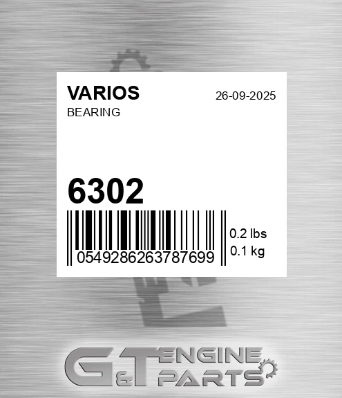 6302 Bearing