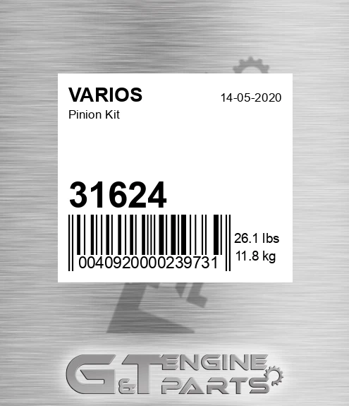 31624 Pinion Kit for VARIOS