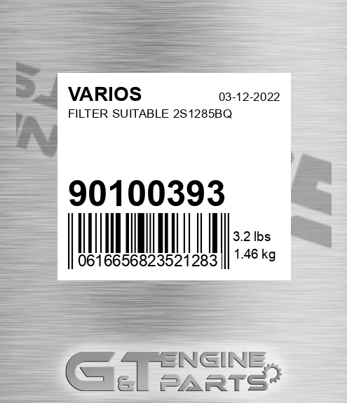 901.00393 Filter Suitable 2s1285bq for VARIOS