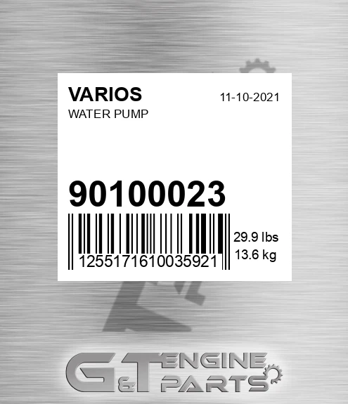 901.00023 Water Pump for VARIOS