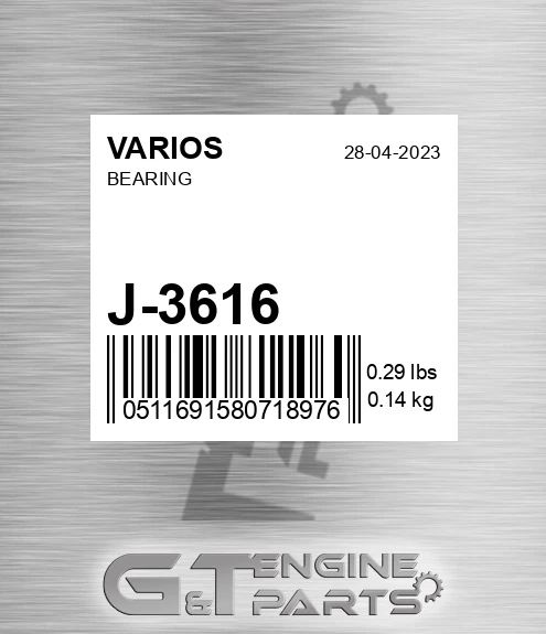 J-3616 Bearing