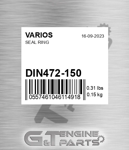 DIN472-150 Seal Ring