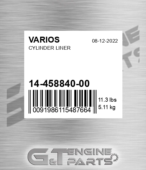 14-458840-00 Cylinder Liner