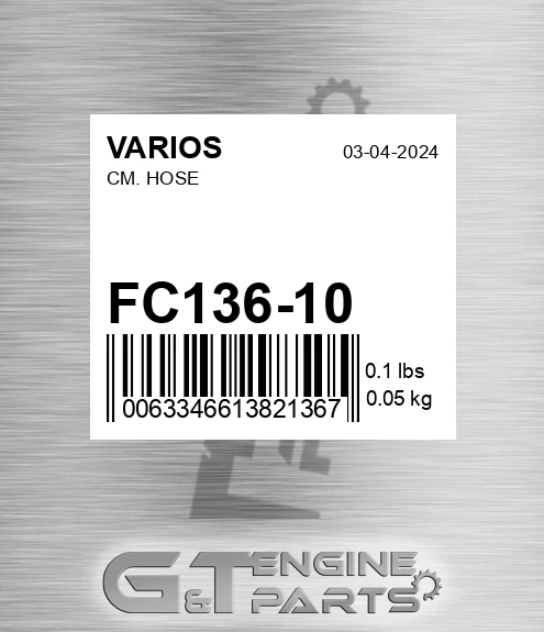 FC136-10 Cm. Hose