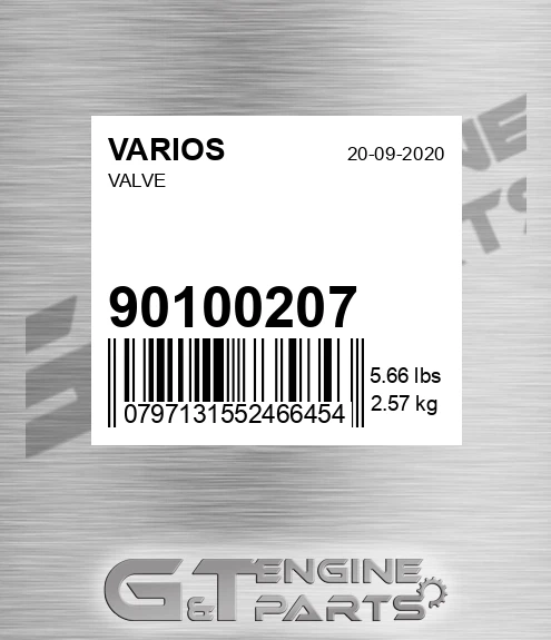 90100207 Valve