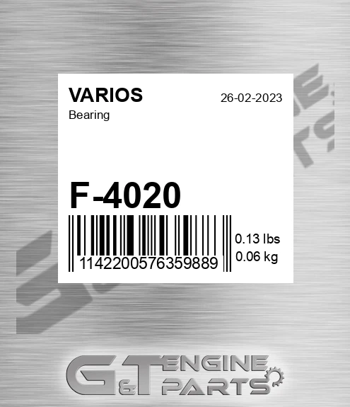F-4020 Bearing for VARIOS