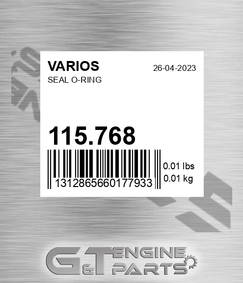 115.768 Seal O-ring