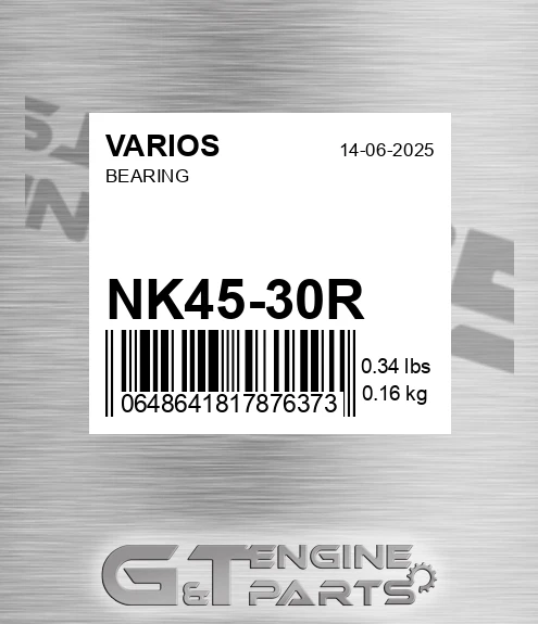 NK45/30R Bearing