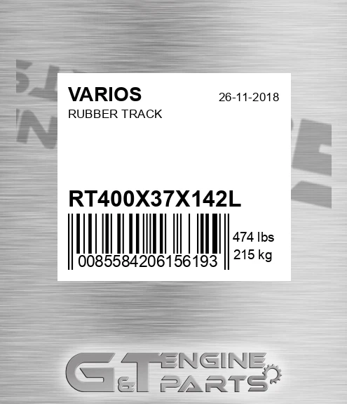 RT400X37X142L Rubber Track