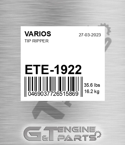 ETE-1922 Tip Ripper for VARIOS
